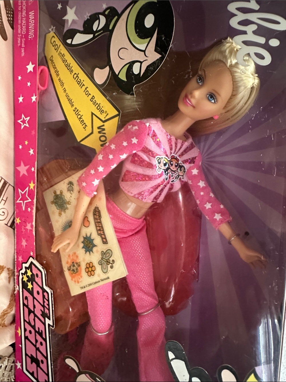 Vintage 2000 Powerpuff Girls Barbie Special Edition Mattel #29829 NRFB Rare Y2K